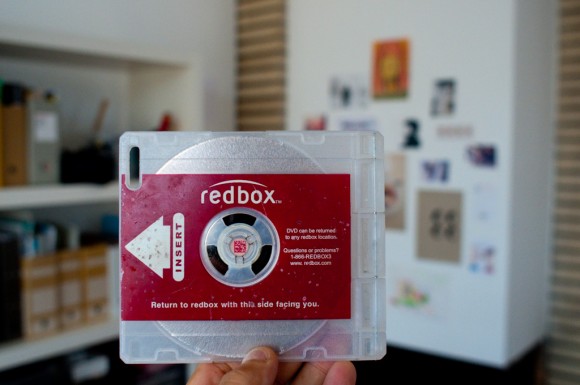 Los Angeles: A Redbox DVD case