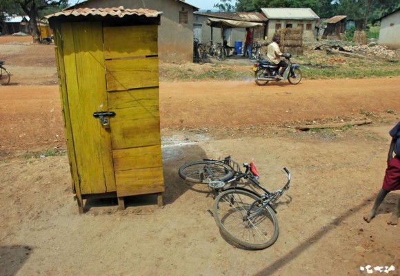 Uganda: a village phone kiosk