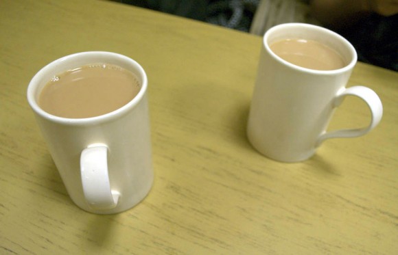 London: tea by the mug